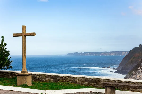 Droga Świątyni Wybrzeże Atlantyku Asturia Niezwykła Imponująca Architektura Luarki Romantyczny — Zdjęcie stockowe