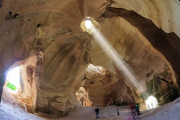 Słynny Podziemny Park Beit Guvrin Izrael Starożytne Jaskinie Wydobycia Materiałów — Zdjęcie stockowe