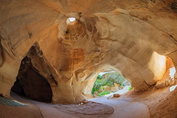 Słynny Podziemny Park Narodowy Beit Guvrin Izrael Jaskinie Dzwonowe Kamieniołomy — Zdjęcie stockowe