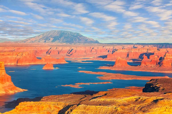Delstatene Utah Arizona Til Usa Lake Powell Vannreservoar Ved Colorado – stockfoto