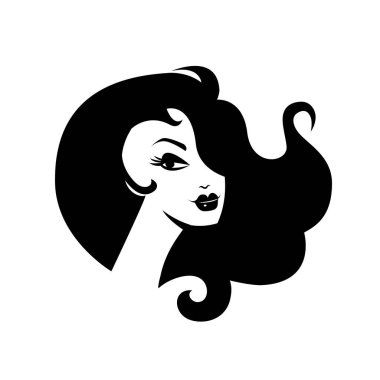 Bir fas kızının güzel doğrusal silueti