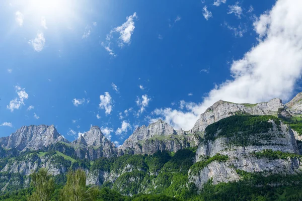 Панорамный Вид Горы Альп Швейцарии — стоковое фото