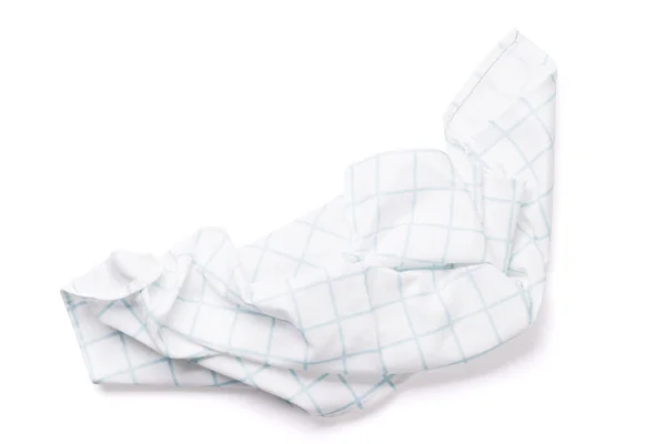 Ręcznik Kuchenny Obrus Stołowy Izolowany Białym Tle Układy Płaskie — Zdjęcie stockowe