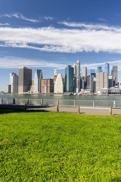 New York City Skyline Panorama Des Gratte Ciel Manhattan Brooklyn — Photo