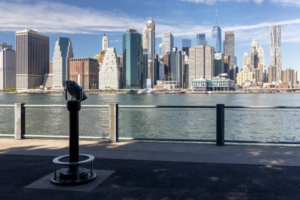 New York City Skyline Panorama Des Gratte Ciel Manhattan Brooklyn — Photo
