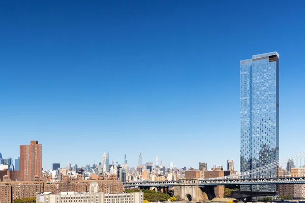 Skyline Von New York City Manhattan Wolkenkratzer Panorama — Stockfoto