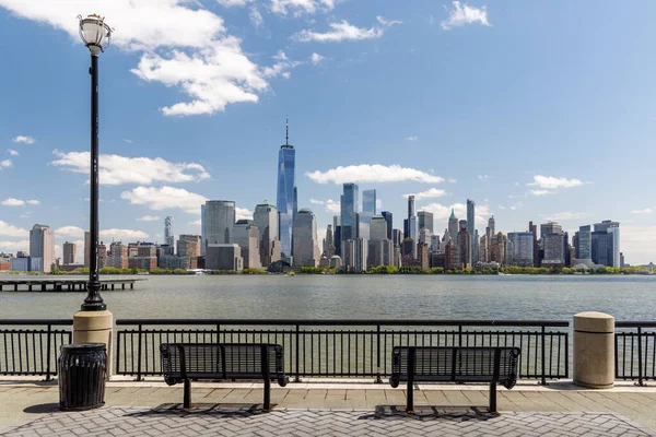 Skyline New York Panorama Dei Grattacieli Manhattan Sul Fiume Hudson — Foto Stock