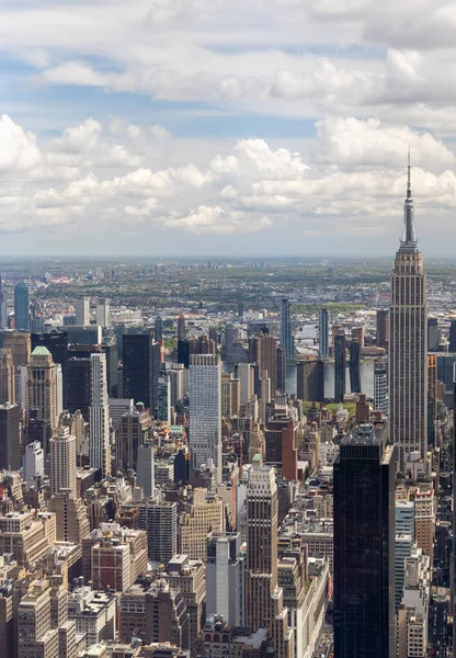 Нью Йоркский Горизонт Панорама Манхэттена — стоковое фото