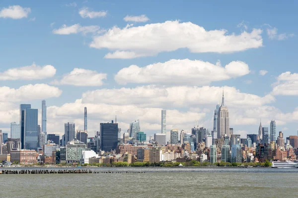 Nowojorska Panorama Panorama Wieżowców Manhattanu — Zdjęcie stockowe