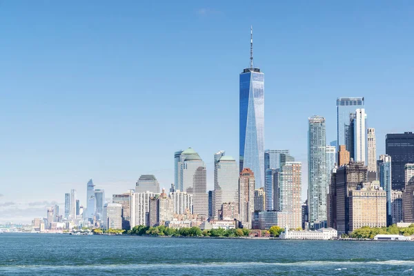 Skyline Von New York City Manhattan Wolkenkratzer Panorama — Stockfoto