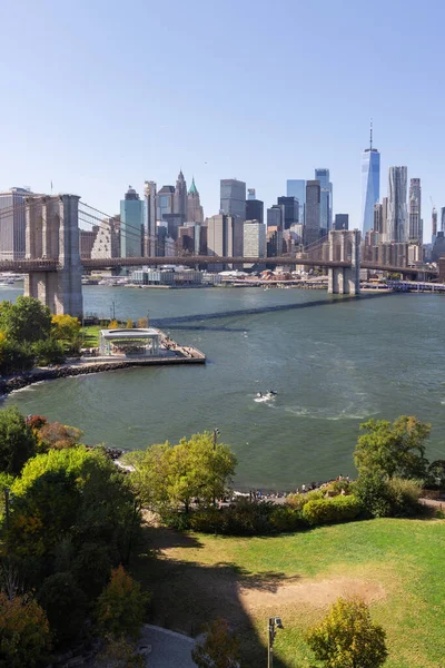 New York City Skyline Panorama Des Gratte Ciel Manhattan — Photo