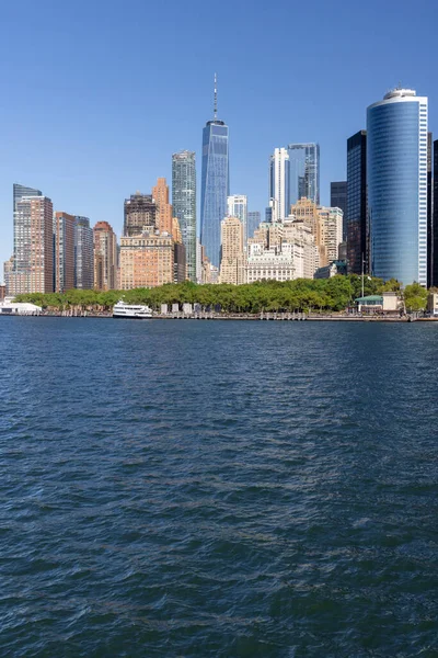 New Yorks Skyline Manhattan Skyskrapor Panorama — Stockfoto