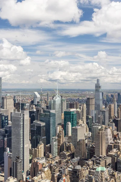 Die Skyline Von Manhattan New York Mit Ihrer Beeindruckenden Architektur — Stockfoto