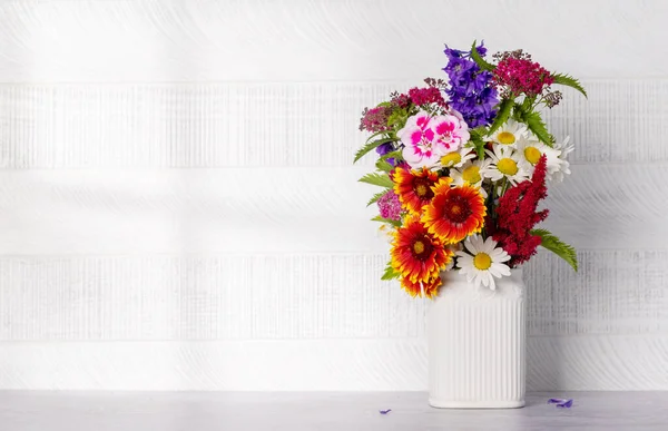Lenyűgöző Csokor Színes Virágok Bemutatva Szépség Vibráció Természet Alkotásai Fénymásolási — Stock Fotó