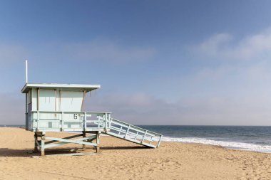 Los Angeles, Kaliforniya Malibu Sahili 'ndeki Cankurtaran Kulesi