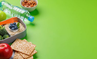 Sağlıklı gıda konsepti. Kopyalama alanı ile