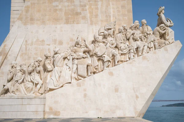 Памятник Открытиям Лиссабоне Португалия Исторический Памятник Популярная Достопримечательность Лиссабона — стоковое фото