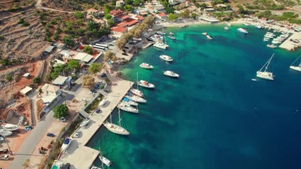 Villaggio Pescatori Agios Nikolaos Sull Isola Zante Mar Ionio Grecia — Video Stock