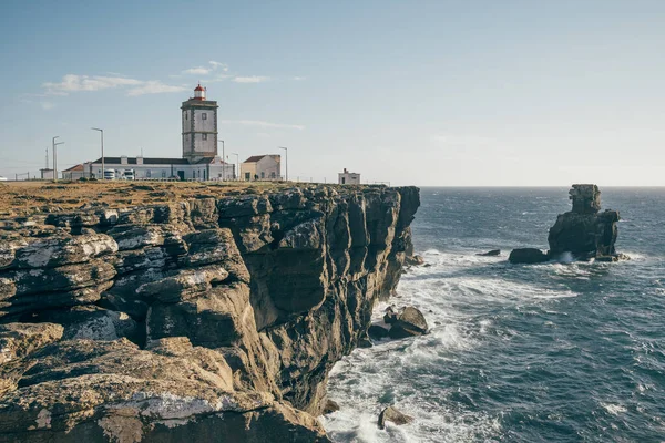 Cabo Carvoeira Lighthouse Peniche Portugal Lighthouse Peniche Atlantic Ocean — Stock Photo, Image