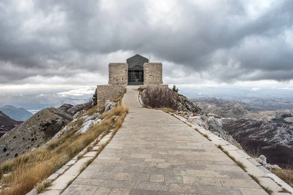 stock image Njegos Mausoleum on top of Mount Lovcen in Lovcen National Park, Montenegro