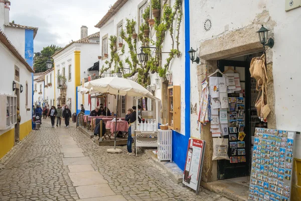 Обидуш Португалия Апреля 2022 Года Улицы Средневекового Замка Обидуш Португалии — стоковое фото