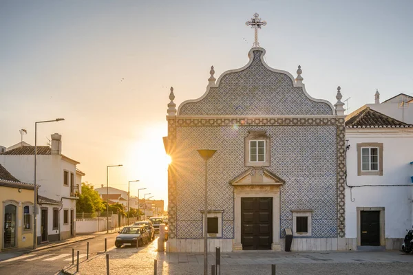 Igreja Nossa Senhora Livramento Nascer Sol Cidade Tavira Região Algarve — Fotografia de Stock