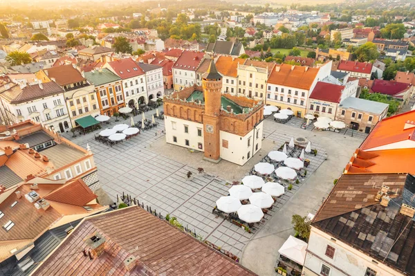 Tarnow Eski Kasabası Malopolskie Voivodeship Polonya Daki Ana Şehir Meydanında — Stok fotoğraf