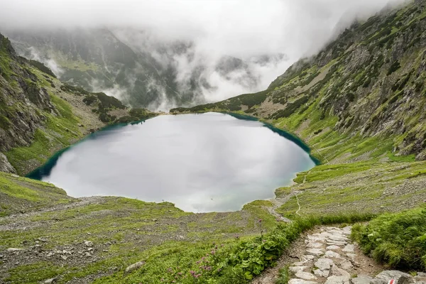 Blake Lake Valley Polish Tatra Mountains Popular Tourist Destination Zakopane — Stok fotoğraf