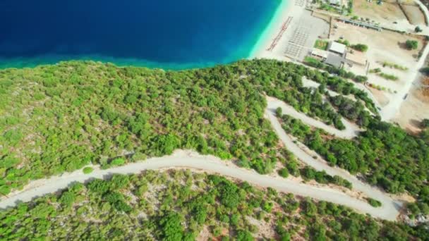 Belle Eau Azur Cristalline Plage Antisamos Sur Île Céphalonie Grèce — Video