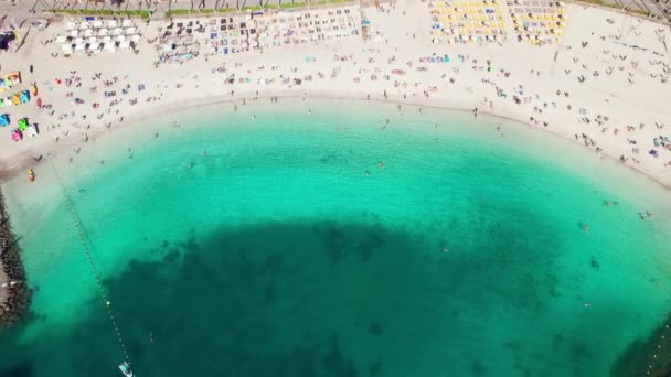 Vista Aérea Playa Resort Anfi Del Mar Isla Gran Canaria — Vídeos de Stock