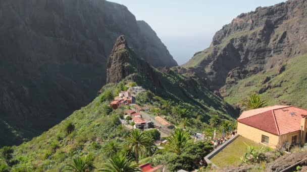 Lanskap Lembah Masca Saat Matahari Terbenam Tenerife Pulau Canary Spanyol — Stok Video