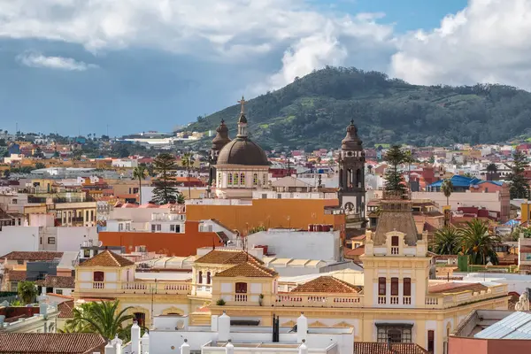 Stadtbild Von San Cristobal Laguna Auf Teneriffa Kanarische Inseln Spanien Stockbild