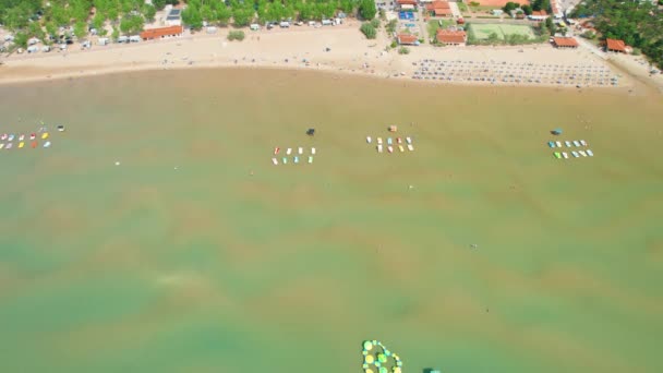 크로아티아 Rab Island의 Rajska Plaza 해변의 파라다이스 Rab Lopar에서 해변입니다 — 비디오