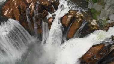Shoshone şelalesi, Idaho. İHA 'dan hava görüntüsü - ABD