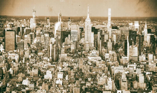 Manhattan Şehir Merkezinin Gökyüzü — Stok fotoğraf