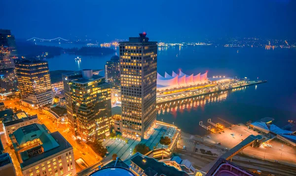 Vancouver Kanada August 2017 Luftaufnahme Des Hafens Von Vancouver Bei — Stockfoto