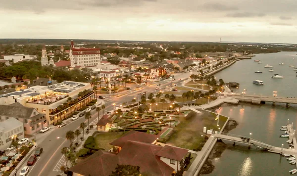 Vue Aérienne Panoramique Augustine Floride — Photo