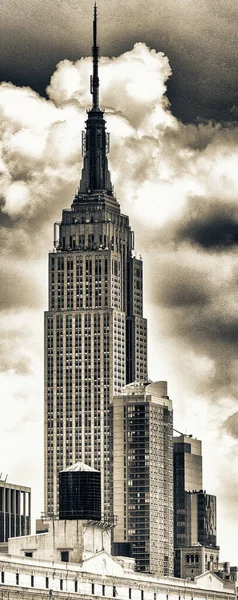 Panoramę Nowego Jorku Poziomu Ulicy — Zdjęcie stockowe