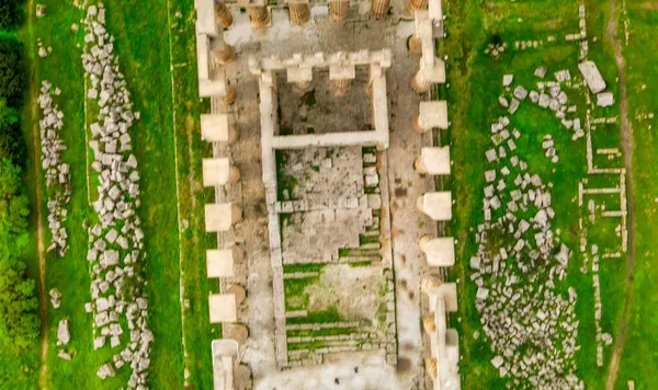 Selinunte Sicily Italy Acropolis Selinunte South Coast Sicily Italy Aerial — Fotografia de Stock