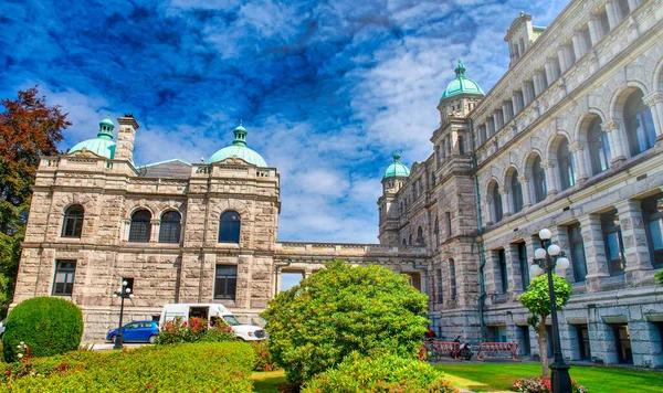 Vancouver Island Canada Augustus 2017 Britse Parlementsgebouwen Columbia Victoria — Stockfoto