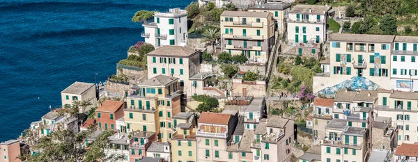 Riomaggiore Cinque Terre Pittoresca Città Cinque Terre Italia — Foto Stock