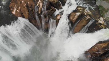Shoshone şelalesi, Idaho. İHA 'dan hava görüntüsü - ABD