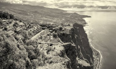 Cabo girao, madeira. Avrupa'nın en yüksek cliff funchal doğru gelen göster.