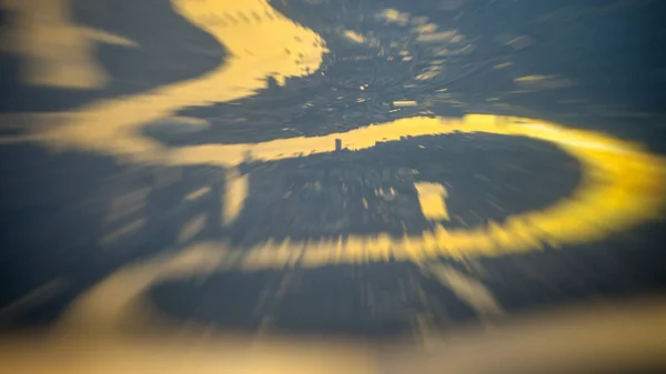 Река Темза Лондоне Закате Высокой Точки Обзора — стоковое фото