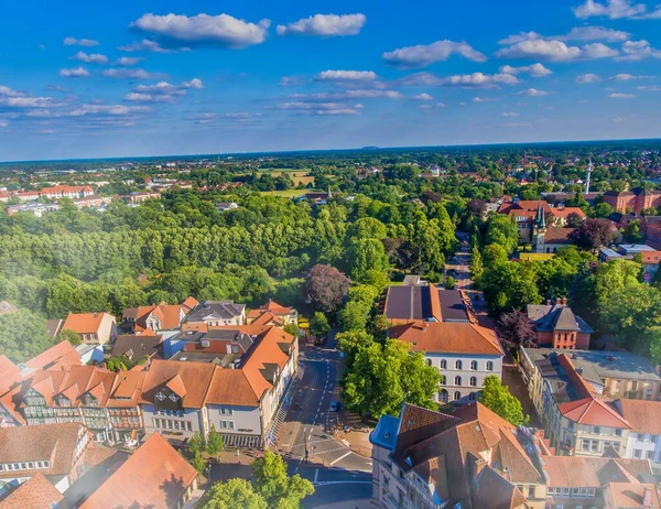Luchtfoto Van Celle Vanuit Drone Duitsland — Stockfoto