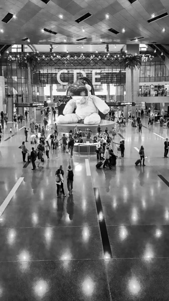 Doha Katar 2016 December Hamadi Nemzetközi Repülőtér Belseje — Stock Fotó