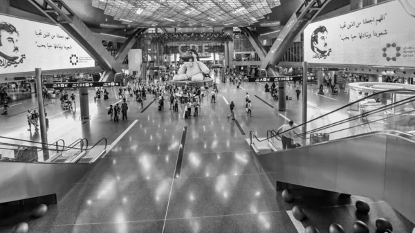 Doha Qatar Agosto 2018 Interior Del Aeropuerto Internacional Hamad —  Fotos de Stock
