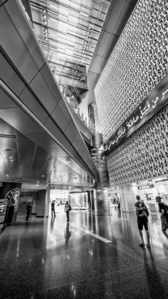 Доха Катар Августа 2018 Года Интерьер Международного Аэропорта Хамад — стоковое фото