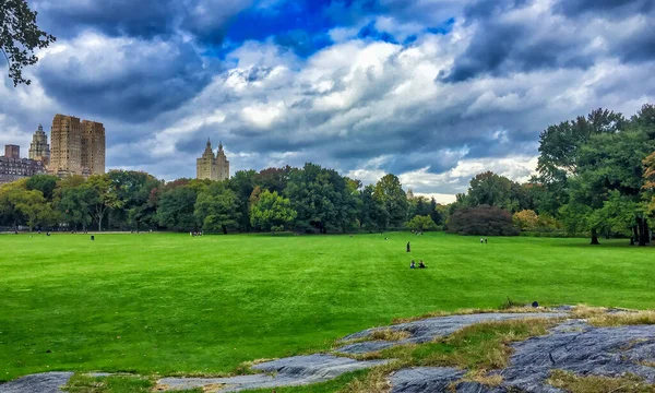 Central Park Jesienią Nowy Jork — Zdjęcie stockowe