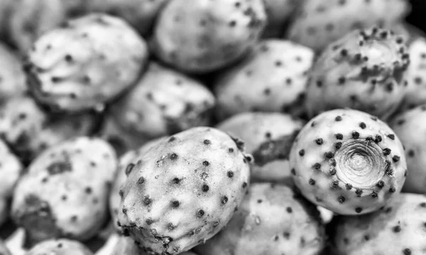 Prickly Pears Healthy Nopal Cactus Fruit Sale Street Market — Stock Photo, Image